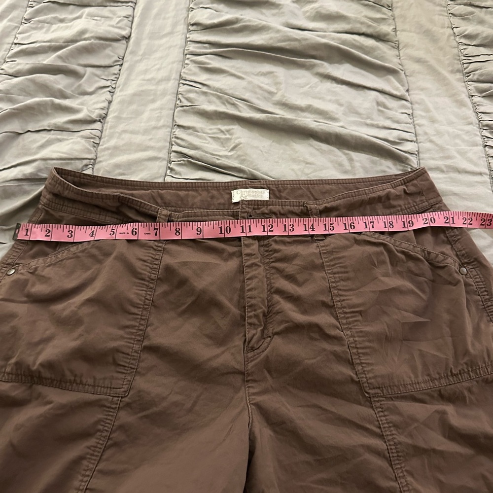 Christopher & Banks Women's Tan Cargo Shorts - Picture 4 of 7
